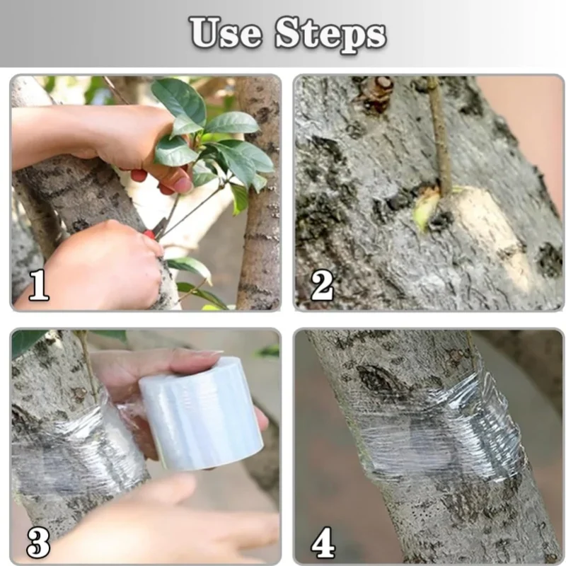 200M FE grafting tape Film Tree Plants Seedlings Grafting Supplies Self-adhesive Food Fresh Keeping Film Packaging wrapping film