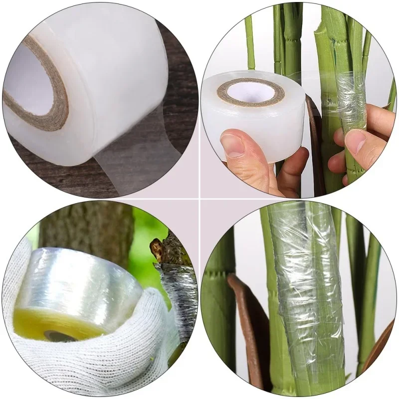 200M FE grafting tape Film Tree Plants Seedlings Grafting Supplies Self-adhesive Food Fresh Keeping Film Packaging wrapping film