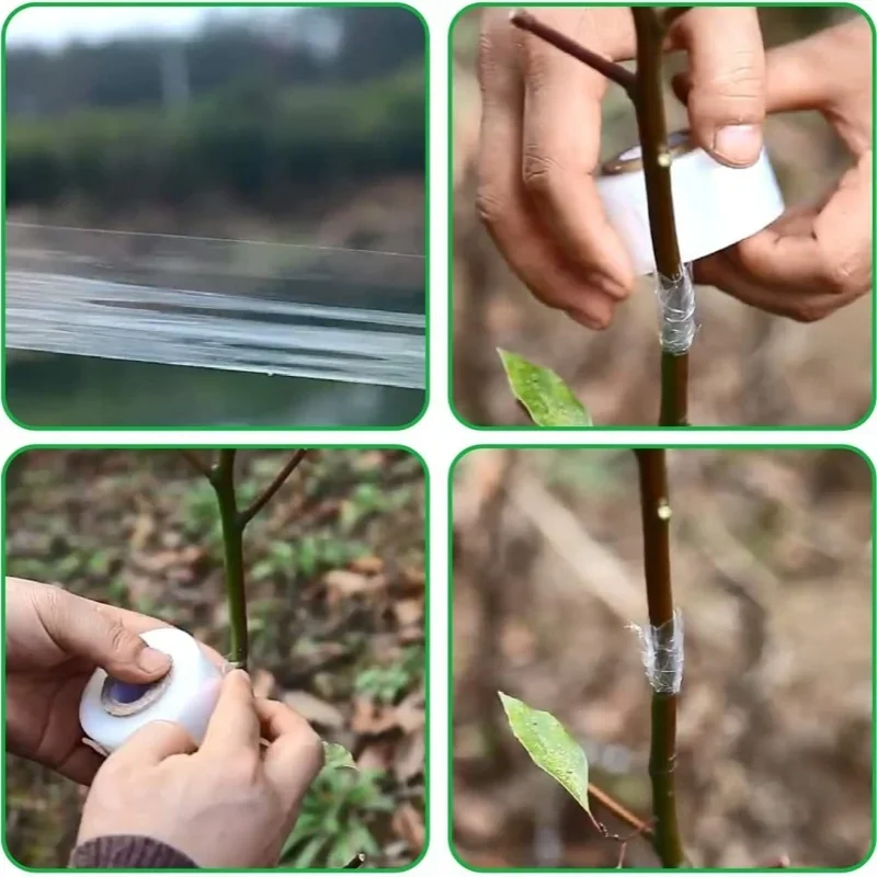 200M FE grafting tape Film Tree Plants Seedlings Grafting Supplies Self-adhesive Food Fresh Keeping Film Packaging wrapping film