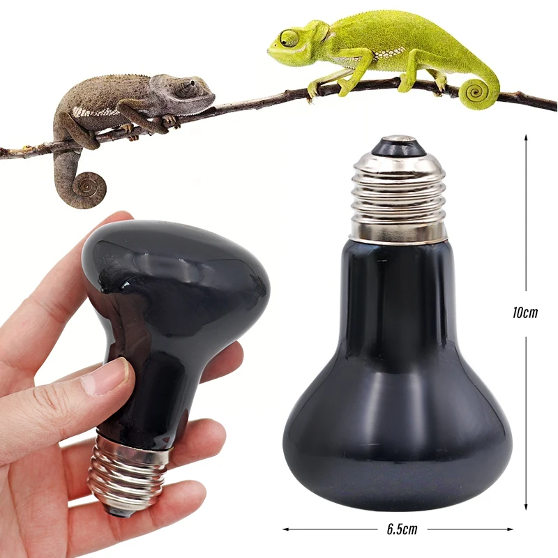 Pet Heating Lamp E27 Night Lamp For Amphibian Snake Lamp Heat Reptile Bulb UV Light 25W 50W 75W 100W AC220-240V