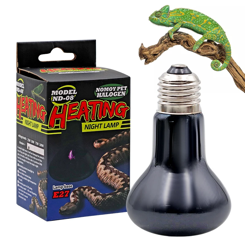 Pet Heating Lamp E27 Night Lamp For Amphibian Snake Lamp Heat Reptile Bulb UV Light 25W 50W 75W 100W AC220-240V