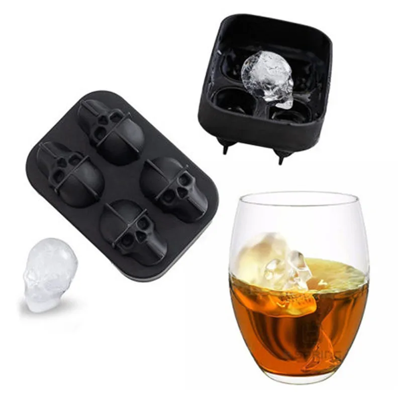 Silicone Mold Ice Cube Maker Chocolate Mould Tray Ice Cream DIY Tool 3D Form Whiskey Wine Cocktail Ice Cube Trays Molds