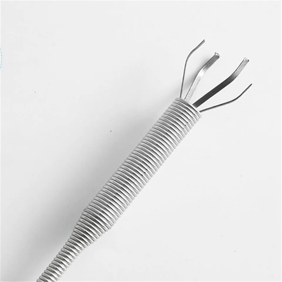 Flexible Sink Claw Pick Up Kitchen Cleaning Tools Pipeline Dredge Sink Hair Brush Cleaner Bend Sink Tool With Spring Grip