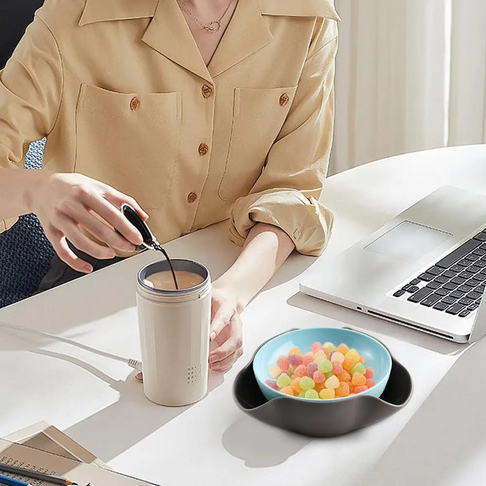 Snack Bowls Double Layer Serving Bowls Pistachios Bowl with Shell Storage Round Snacks Dish for Pistachios Cherries Popcorn