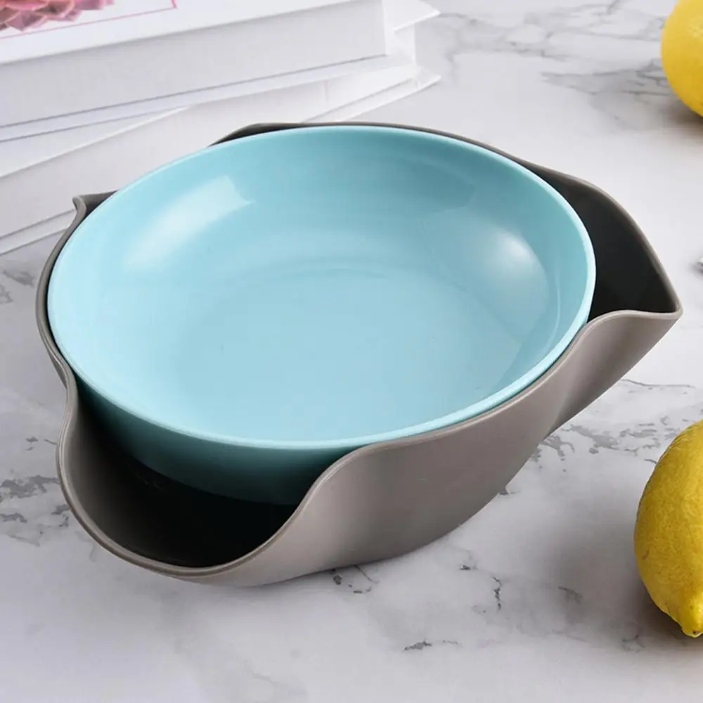 Snack Bowls Double Layer Serving Bowls Pistachios Bowl with Shell Storage Round Snacks Dish for Pistachios Cherries Popcorn