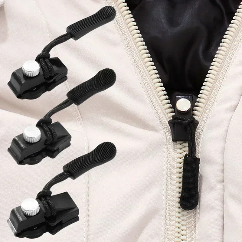 2-6pcs Zipper Repair Kit Universal Instant Zipper Repair Replacement Zippers Sliding Teeth Rescue Zippers Head 3 Different Sizes