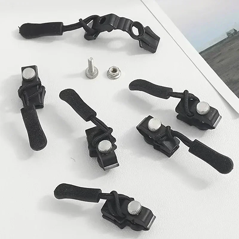 2-6pcs Zipper Repair Kit Universal Instant Zipper Repair Replacement Zippers Sliding Teeth Rescue Zippers Head 3 Different Sizes