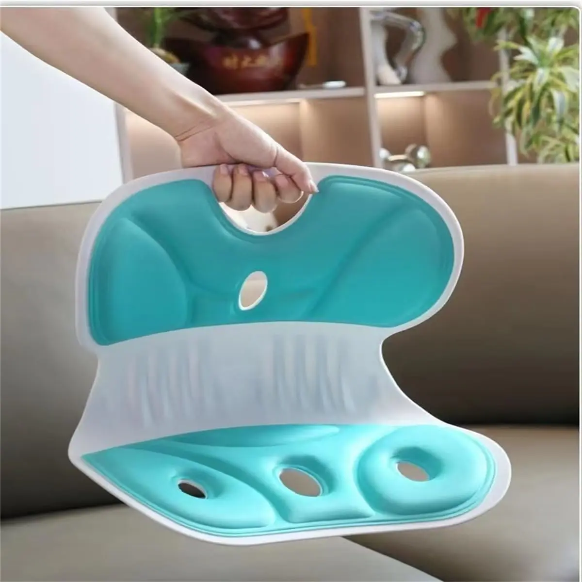 Lumbar Support Cushion with Back Integrated Sitting Posture Correction Back Support Cushion To Prevent Hunchback Cushion Chair